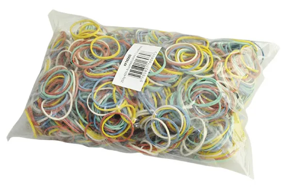Gumki recepturki Q-CONNECT, 250g, średnica 40mm, mix kolorów