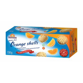 Balviten Herbatniki Orange Shells Bezglutenowe 150G