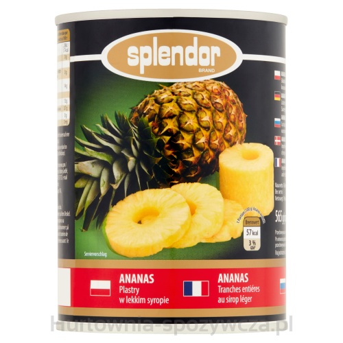 Ananas Plastry Splendor 565G