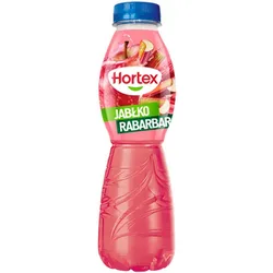 Hortex Napój jabłko rabarbar butelka aPet 500 ml kaucja (w tym +0,50 zł/szt. zwrotnej kaucji)