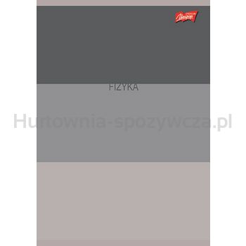 Unipap zeszyt okładka laminowana A5, 60 kartek, krata, fizyka ze ściągą COLOR STRIPES