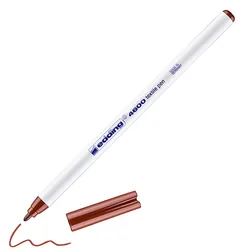 Pisak Tekstylny E-4600 Edding, 1 Mm, Brązowy