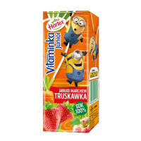 Hortex Vitaminka Junior Jabłko, Marchew, Truskawka Sok 100% Karton 200Ml