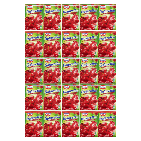 Dr.Oetker Galaretka Wiśniowa 72 G x 25 sztuk