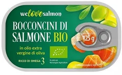 Kawałki Łososia W Oliwie Z Oliwek Extra Virgin Bio 125G /70G