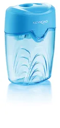 Temperówka Keyroad Ripple, Plastikowa, Podwójna, Z Pojemnikiem, Pakowane Na Displayu, Mix Kolorów