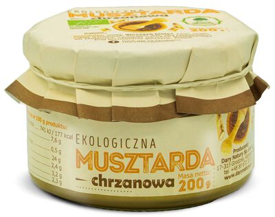 Musztarda Chrzanowa Bio 200 G – Dary Natury [BIO]