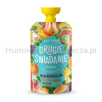 Drugie Śniadanie Mus Jabłko-Brzoskwnia-Banan-Marakuja 100G