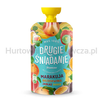 Dawtona Drugie Śniadanie Mus Jabłko-Brzoskwnia-Banan-Marakuja 100G