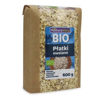 Płatki Owsiane Bio 600 G - Naturavena [BIO]