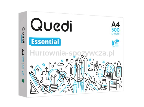 Papier Ksero Quedi Essential A4, A4, Klasa C, 80Gsm, 500Ark.