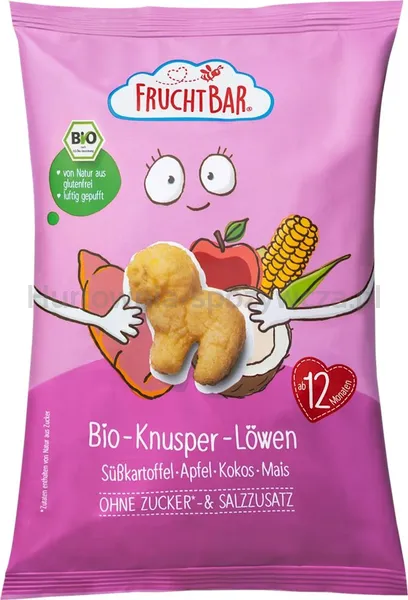 Chrupki kukurydziane batat-jabłko-kokos dla dzieci powyżej 12 miesiąca życia BIO 30 g