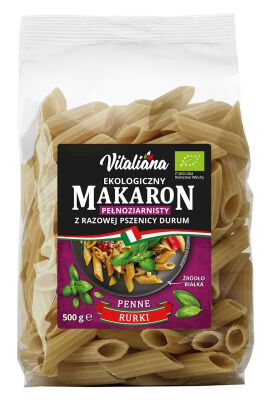 Makaron (Semolinowy Razowy) Penne Bio 500 G - Vitaliana [BIO]