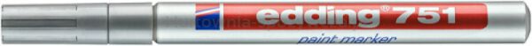 Edding Marker olejowy e-751 1-2 mm, srebrny  - 2
