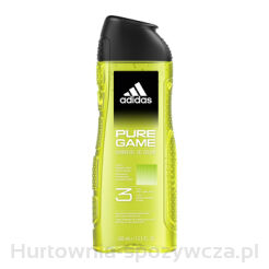 Adidas Pure Game Żel Pod Prysznic 3 W 1 Dla Mężczyzn, 400 Ml