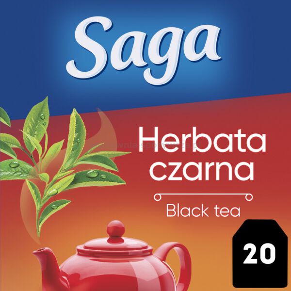 Herbata SAGA, czarna, 20 torebek - 3