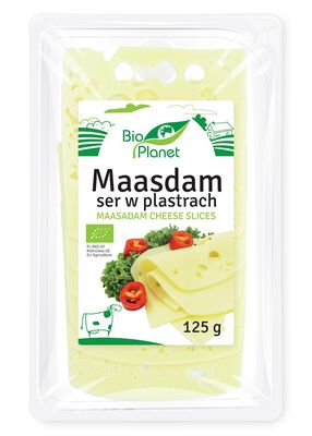 Ser Maasdam W Plastrach Bio 125 G - Bio Planet [BIO]