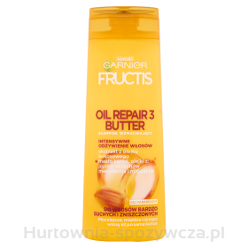 Garnier Fructis Oil Repair 3 Butter Szampon Wzmacniający Do Włosów Bardzo Suchych I Zniszczonych 400 Ml