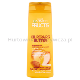 Fructis Oil Repair 3 Butter Szampon Wzmacniający Do Włosów Bardzo Suchych I Zniszczonych 400 Ml(data przydatności 31.12.2025)