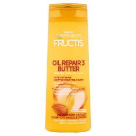 Garnier Fructis Oil Repair 3 Butter Szampon Wzmacniający Do Włosów Bardzo Suchych I Zniszczonych 400 Ml