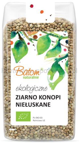 Nasiona Konopi Niełuskane Bio 250 G - Batom [BIO]