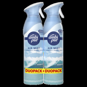 Ambi Pur Ocean Mist Odświeżacz powietrza w sprayu 2 x 185 ml