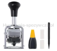 Numerator automatyczny OFFICE PRODUCTS, 6 cyfr, wys. liczb 4,5mm, srebrny - 2