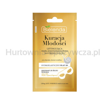 Bielenda Kuracja Młodości Liftingująca Maska Przeciwzmarszczkowa W Płacie Na Okolice Oczu 1 Szt