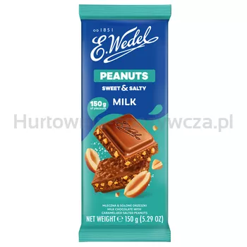 Wedel Czekolada mleczna z karmelizowanymi solonymi orzeszkami arachidowymi 150g