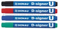 Donau Marker permanentny D-Signer U, okrągły, 2-4mm (linia), niebieski  - 3