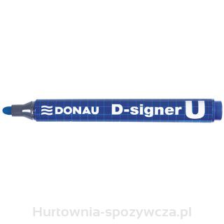 Marker Permanentny Donau D-Signer U, Okrągły, 2-4Mm (Linia), Niebieski