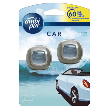 Ambi Pur Car Ocean Zestaw Startowy Samochodowego Odświeżacza Powietrza 2X2 Ml