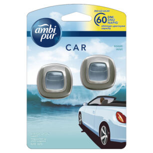 Ambi Pur Car Odświeżacz Powietrza Ocean Zestaw Startowy Samochodowego 2X2 Ml