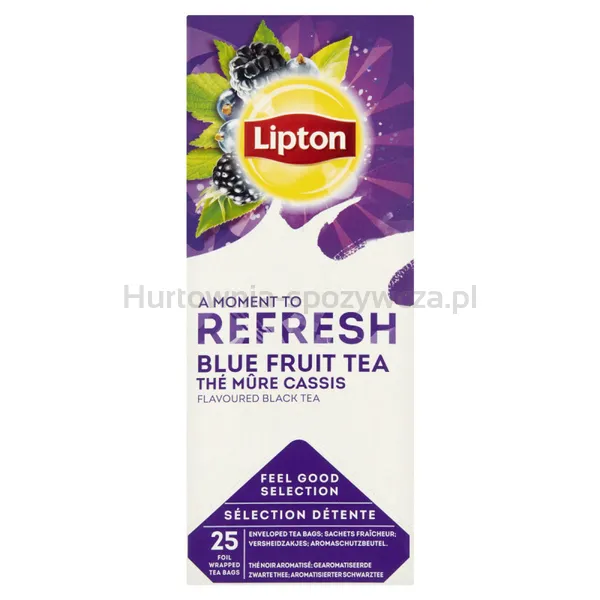 Herbata LIPTON Feel Good Selection, Refresh, owoce jagodowe, 25 kopert
