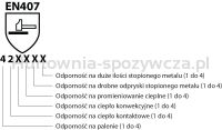 Rękawice robocze DONAU SAFETY, dwoina bydlęca, rozm. 10,5/XL, szaro-czerwone - 6