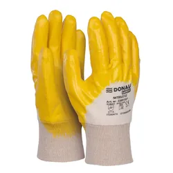 Rękawice Donau Safety Nitrile 02, Kat. Ii, Rozm. 9, Żółte