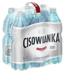 Cisowianka Woda Mineralna lekko gazowana 1,0 L  SK x 6 sztuk