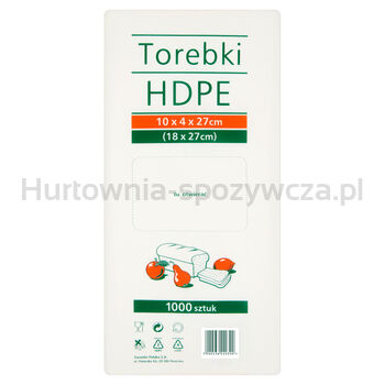 Torebki Hdpe 10X4X27 Cm (18X27 Cm) 1000 Sztuk