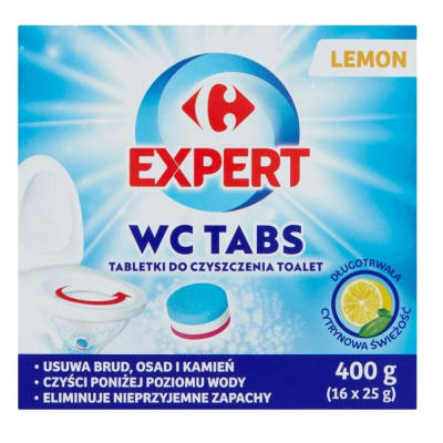 Carrefour Expert Tabletki Do Czyszczenia Toalet Lemon 400 G (16 X 25 G)