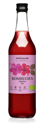 Kombucha Z Hibiskusem Bio 500 Ml - Delikatna [BIO]