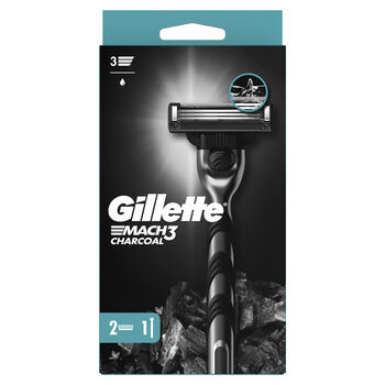 Gillette Mach3 Charcoal Maszynka do golenia (1 maszynka, 2 ostrza)