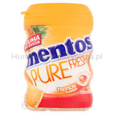 Mentos Pure Fresh Tropical Butelka 60G