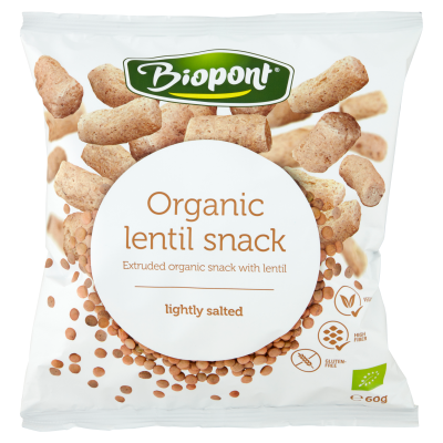 Chrupki Z Soczewicy Delikatnie Solone Bezglutenowe Bio 60 G - Biopont [BIO]