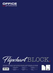 Office Products Blok do flipchartów kratka, 58,5x81cm, 20 kart., biały 