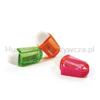 Temperówka Plastikowa Keyroad Z Gumką, Pojedyńcza, Twist, Blister, Mix Kolorów - 4