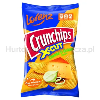 Crunchips X-Cut Cheese&Onion 130G