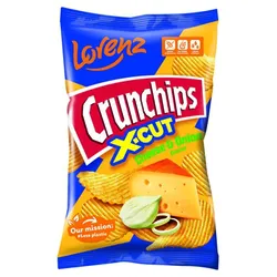 Crunchips X-Cut Cheese&AmpOnion 130G