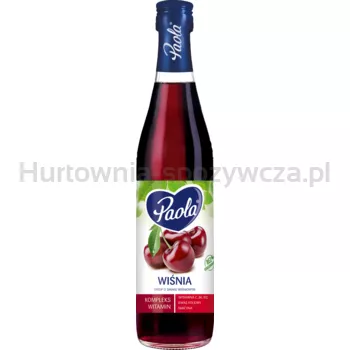 Paola Wiśnia Syrop o smaku wiśniowym 430 ml