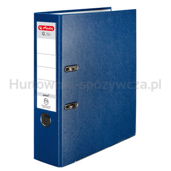 Segregator Herlitz A4 8 cm niebieski Q.file