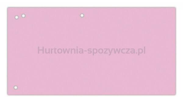 Office Products Przekładki karton, 1/3 A4, 240x105mm, 100szt., różowe 